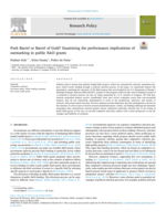 Pork Barrel or Barrel of Gold? Examining the performance implications of earmarking in public R&D grants