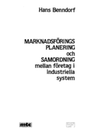 Marknadsföringsplanering och samordning mellan företag i industriella system