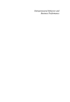 Entrepreneurial behavior and business performance