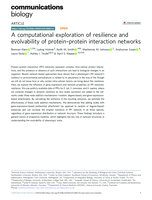 A computational exploration of resilience and evolvability of protein-protein interaction networks