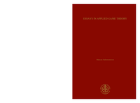 Essays in Applied Game Theory