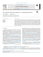 How employees shape CSR transparency: A sensemaking perspective