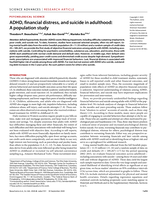 ADHD, financial distress, and suicide in adulthood: A population study