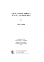 The marriage market : how do you compare?
