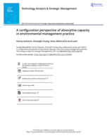 A configuration perspective of absorptive capacity in environmental management practice