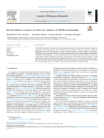Service failures in times of crisis: An analysis of eWOM emotionality