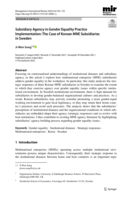 Subsidiary Agency in Gender Equality Practice Implementation: The Case of Korean MNE Subsidiaries in Sweden