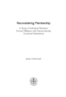 Reconsidering membership : a study of individual members' formal affiliation with democratically governed federations