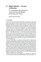 Digital identity – beyond verification: To a transparent (decentralized) system for data and identity monitoring and control