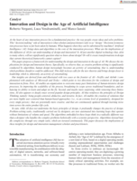 Innovation and Design in the Age of Artificial Intelligence