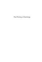 The pricing of earnings : essays on the post-earnings announcement drift and earnings quality risk