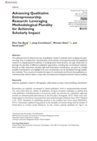 Advancing Qualitative Entrepreneurship Research: Leveraging Methodological Plurality for Achieving Scholarly Impact
