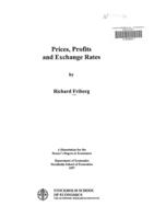 Prices, profits and exchange rates