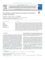 The motivation of mission statements: How regulatory mode influences workplace discrimination