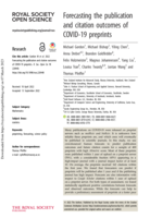 Forecasting the publication and citation outcomes of COVID-19 preprints