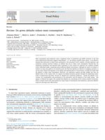 Review: Do green defaults reduce meat consumption?
