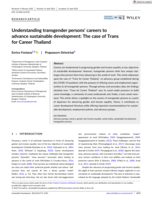 Understanding transgender persons' careers to advance sustainable development: The case of Trans for Career Thailand