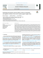 Nominated procurement and the indirect control of nominated sub-suppliers: Evidence from the Sri Lankan apparel supply chain