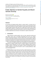 Public Attention to Gender Equality and Board Gender Diversity