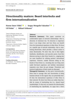 Directionality matters: Board interlocks and firm internationalization