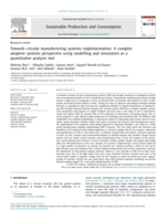 Towards circular manufacturing systems implementation: A complex adaptive systems perspective using modelling and simulation as a quantitative analysis tool