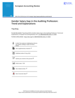 Gender Salary Gap in the Auditing Profession: Trend and Explanations