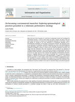 On becoming a sociomaterial researcher: Exploring epistemological practices grounded in a relational, performative ontology