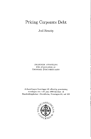 Pricing corporate debt