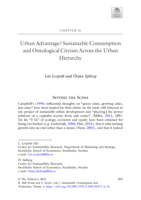 Urban Advantage? Sustainable Consumption and Ontological Cityism Across the Urban Hierarchy