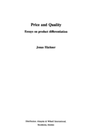 Price and quality : essays on product differentation