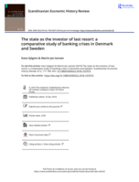 The state as the investor of last resort: A comparative study of banking crises in Denmark and Sweden