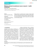 Mission-oriented transnational cancer research - health economics