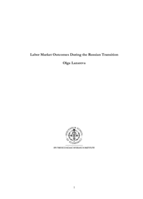 Labor market outcomes during the Russian transition