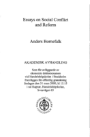 Essays on Social Conflict and Reform