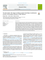 Ties that matter: The impact of alliance partner knowledge recombination novelty on knowledge utilization in R&D alliances