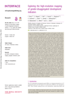 Exploring the high-resolution mapping of gender-disaggregated development indicators