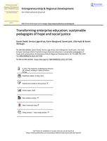Transforming enterprise education: sustainable pedagogies of hope and social justice