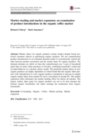 Market stealing and market expansion: An examination of product introductions in the organic coffee market