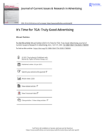 It’s Time for TGA: Truly Good Advertising