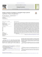 Welfare evaluation of subsidies to renewable energy in general equilibrium: Theory and application