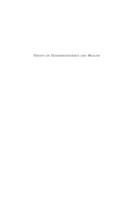 Essays on Macroeconomics and Health