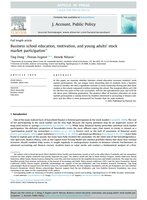 Business school education, motivation, and young adults' stock market participation