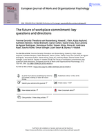 The future of workplace commitment: Key questions and directions