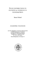 Four contributions to statistical inference in econometrics