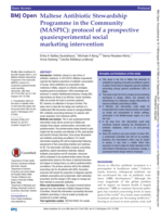 Maltese Antibiotic Stewardship Programme in the Community (MASPIC): Protocol of a prospective quasiexperimental social marketing intervention