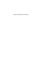 Essays in Empirical Finance