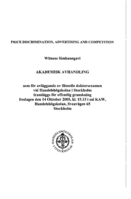 Price discrimination, advertising and competition