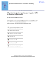 Why rational agents report zero or negative WTPs in valuation experiments