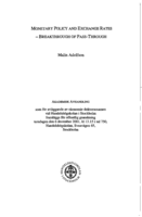 Monetary policy and exchange rates : breakthrough of pass-through