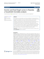 Income and food Engel curves in Rwanda: A household microdata analysis